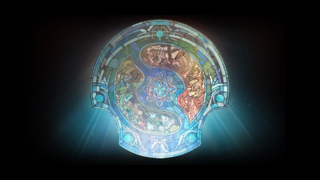 cover art for TI12 featuring the Aegis of Champions.
